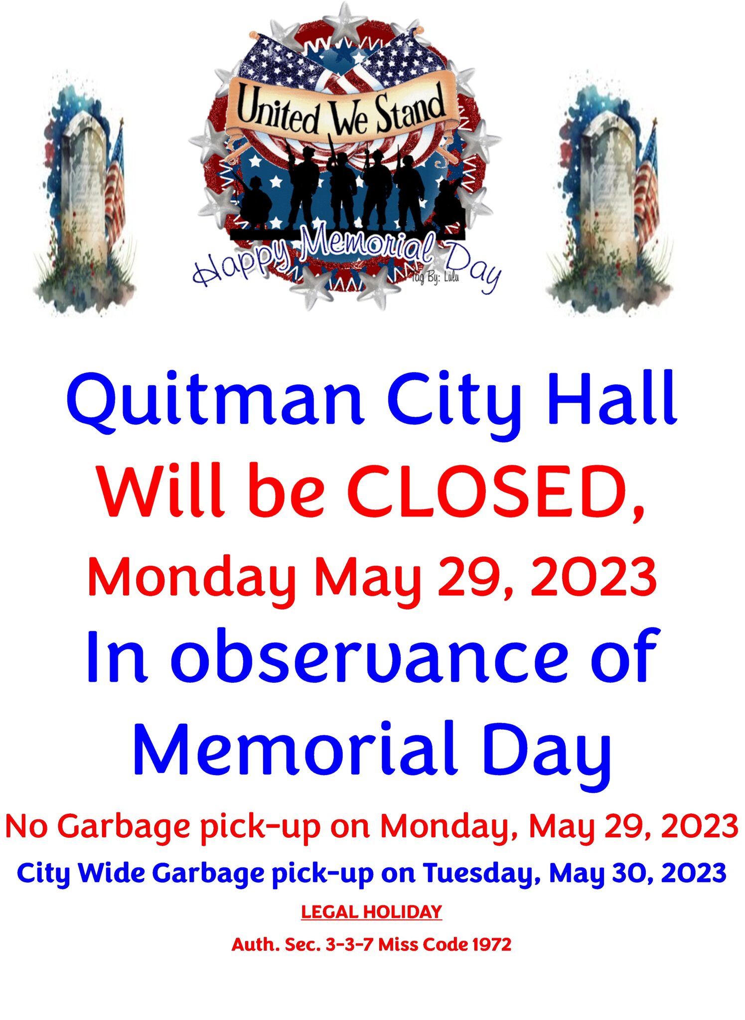 to The City of Quitman Quitman, Mississippi