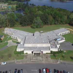 H.C. Watkins Memorial Hospital beside Lake Archusa